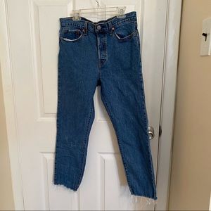 Levi Wedgie fit high waisted jeans